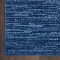 Nourison Essentials Indooroutdoor Navy Blue 12 X 15 Area Rug Easy Cleaning Non Shedding Bed Room Living Room Dining Room