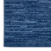 Nourison Essentials Indooroutdoor Navy Blue 12 X 15 Area Rug Easy Cleaning Non Shedding Bed Room Living Room Dining Room