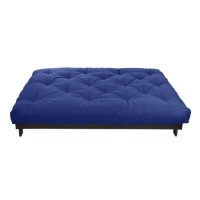 Mozaic Futon Mattress, Queen, Blue