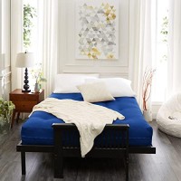 Mozaic Futon Mattress, Queen, Blue