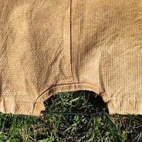 Budge All-Seasons Oval Patio Table Cover, Large (Tan)