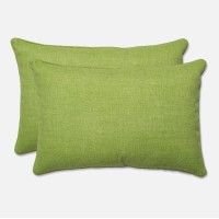 Pillow Perfect Pompeii Solid Indoor/Outdoor Large Lumbar Pillow Plush Fill, Weather And Fade Resistant, Large Lumbar - 16.5