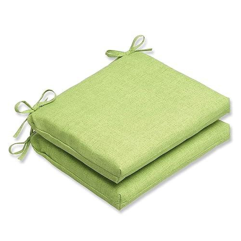 Pillow Perfect Pompeii Solid Indooroutdoor Patio Seat Cushions Plush Fiber Fill Weather And Fade Resistant Square Corner 16