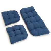 Blazing Needles, L.P. Microsuede Rounded Back Set Settee Cushions, 42