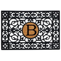 Calloway Mills 160012436B Rubber Monogram Insert Doormat 2 X 3 Letter B