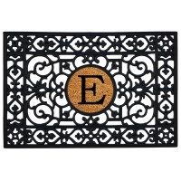 Calloway Mills 160012436E Rubber Monogram Insert Doormat 2 X 3 Letter E