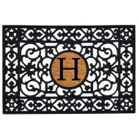 Calloway Mills 160012436H Rubber Monogram Insert Doormat 2 X 3 Letter H