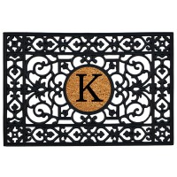 Calloway Mills 160012436K Rubber Monogram Insert Doormat 2 X 3 Letter K