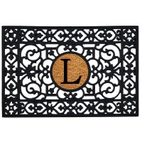 Calloway Mills 160012436L Rubber Monogram Insert Doormat 2 X 3 Letter L