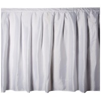 Carnation Home Fashions Lauren Dobby Fabric Sink Skirt 56Inch By 32Inch White