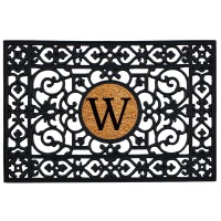 Calloway Mills 160012436W Rubber Monogram Insert Doormat 2 X 3 Letter W