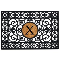 Calloway Mills 160012436X Rubber Monogram Insert Doormat 2 X 3 Letter X