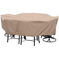 Koverroos Weathermax 49484 Xlarge High Back Dining Set Cover 121 By 86 By 34Inch Toast