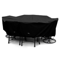 Koverroos Weathermax 71362 Large High Back Dining Set Cover 112 By 88 By 36Inch Black