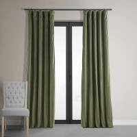 Hpd Half Price Drapes Signature Velvet Thermal Blackout Curtains For Living Room 108 Inch Long 1 Panel Rod Pocket Insulated Bl