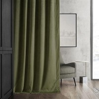 Hpd Half Price Drapes Signature Velvet Thermal Blackout Curtains For Living Room 120 Inch Long 1 Panel Rod Pocket Insulated Bl