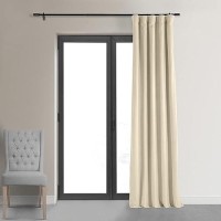 Hpd Half Price Drapes Signature Velvet Thermal Blackout Curtains For Living Room 120 Inch Long 1 Panel Rod Pocket Insulated Bl