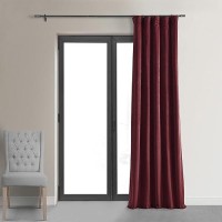 Hpd Half Price Drapes Signature Velvet Thermal Blackout Curtains For Living Room 120 Inch Long 1 Panel Rod Pocket Insulated Bl