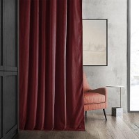 Hpd Half Price Drapes Signature Velvet Thermal Blackout Curtains For Living Room 120 Inch Long 1 Panel Rod Pocket Insulated Bl