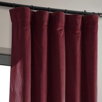 Hpd Half Price Drapes Signature Velvet Thermal Blackout Curtains For Living Room 120 Inch Long 1 Panel Rod Pocket Insulated Bl