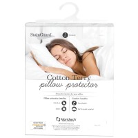 Stainguard Cotton Terry Pillow Protector King White