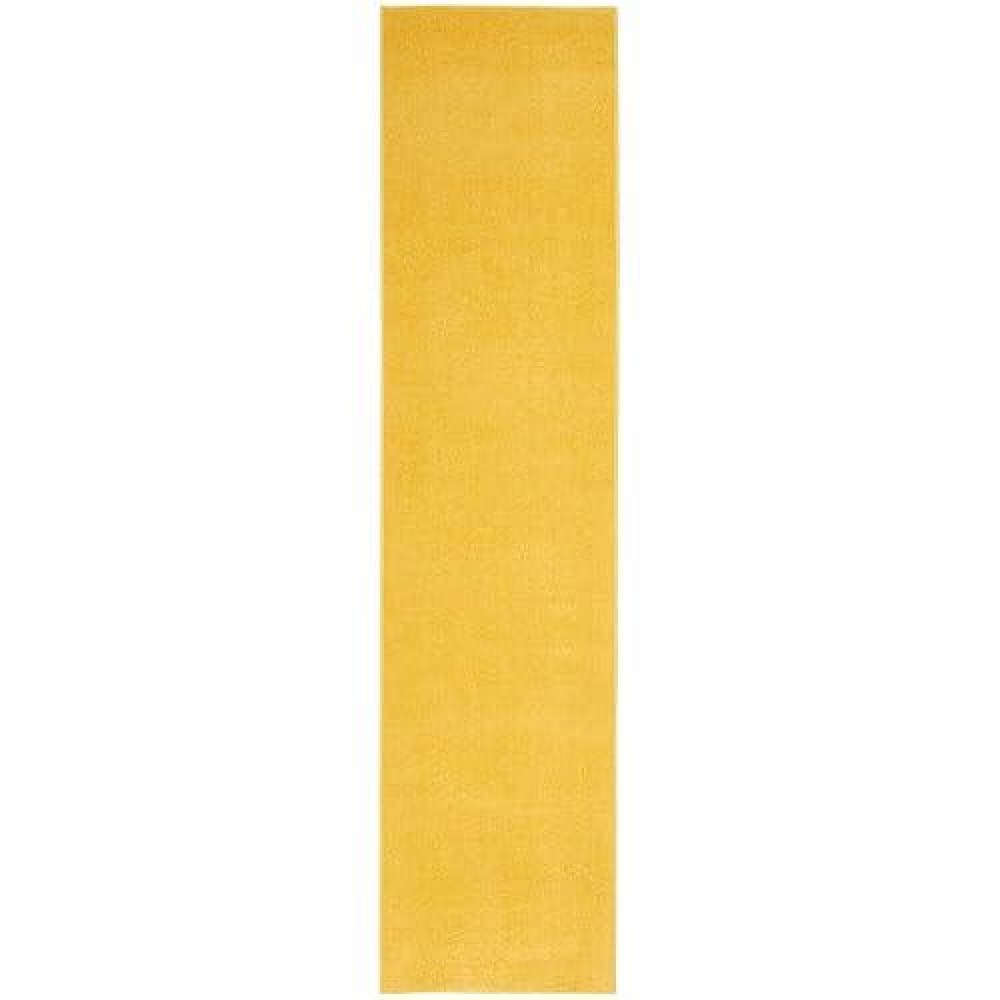 Nourison Essentials Solid Indooroutdoor Yellow 22 X 14 Area Rug Easy Cleaning Non Shedding Bed Room Living Room Dining