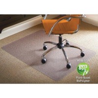 Es Robbins Natural Origins Chair Mat For Carpet, 46 X 60, Clear