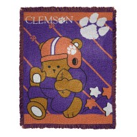 Northwest Officially Licensed Ncaa Clemson Tigers Fullback Jacquard Baby Throw Blanket 36 X 46 Multi Color