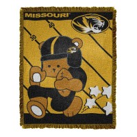 Officially Licensed Ncaa Missouri Tigers Fullback Jacquard Baby Throw Blanket 36 X 46 Multi Color