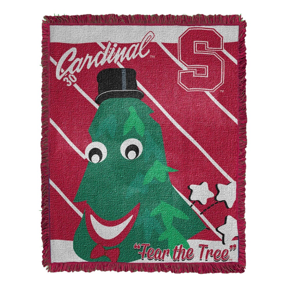 Officially Licensed Ncaa Stanford Cardinal Fullback Jacquard Baby Throw Blanket 36 X 46 Multi Color