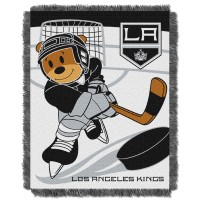 Officially Licensed Nhl Los Angeles Kings Score Woven Jacquard Baby Throw Blanket 36 X 46 Multi Color