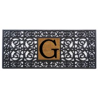 Calloway Mills 170011741G Rubber Monogram Doormat 17 X 41 Letter G