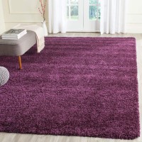 Safavieh California Premium Shag Collection 96 X 13 Purple Sg151 Non-Shedding Living Room Bedroom Dining Room Entryway Plush 2-Inch Thick Area Rug