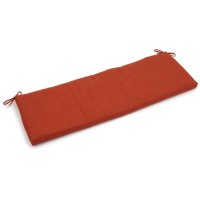 Blazing Needles Indoor/Outdoor Bench Cushion, 1 Count (Pack Of 1), Cinnamon