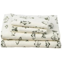 Eddie Bauer - Queen Sheet Set  Warm Breathable Cotton Flannel Bedding With Deep Pockets  Brushed For Extra Softness  Cozy Home Decor  Oeko-Tex Certified (School Of Fish  Queen)