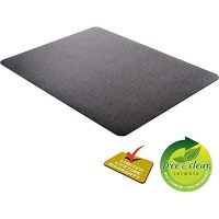 Deflecto Economat Black Chair Mat, Hard Floor Use, Rectangle, Straight Edge, 46 X 60 Inches (Cm21442Fblk)