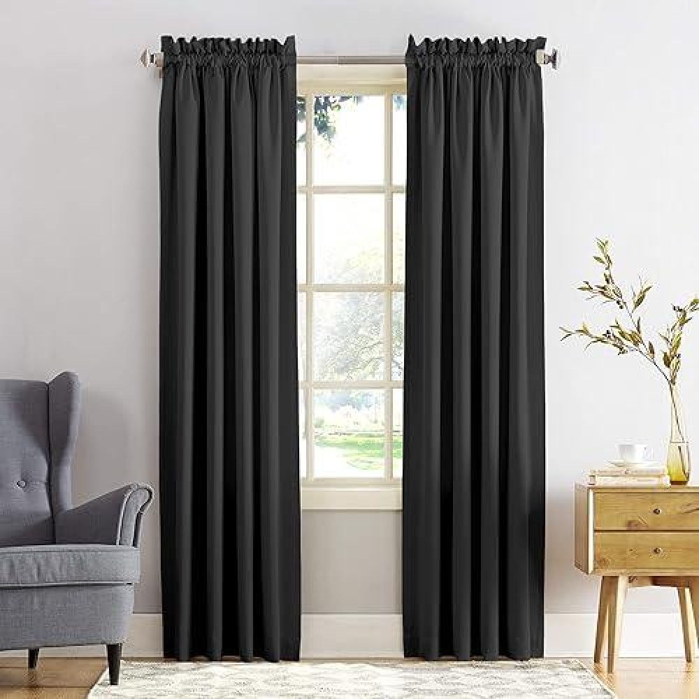 Sun Zero Barrow Energy Efficient Rod Pocket Curtain Single Panel