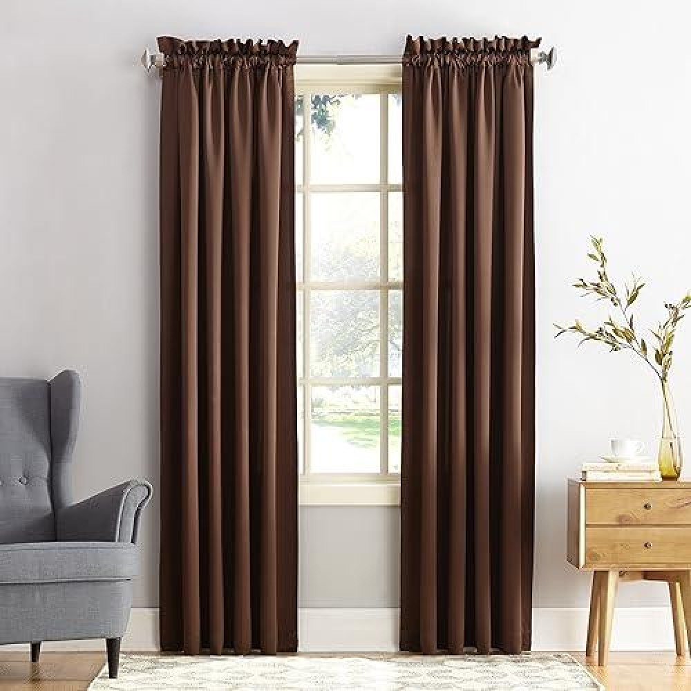 Sun Zero Barrow Energy Efficient Rod Pocket Curtain Single Panel