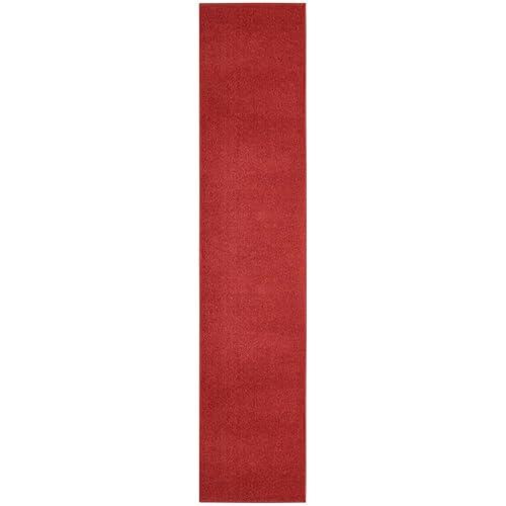 Nourison Essentials Solid Indooroutdoor Brick Red 22 X 16 Area Rug Easy Cleaning Non Shedding Bed Room Living Room Dini