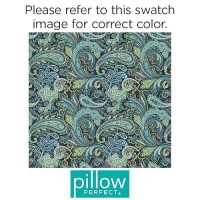 Pillow Perfect Paisley Indooroutdoor Accent Throw Pillow Plush Fill Weather And Fade Resistant Large Lumbar 165 X 245