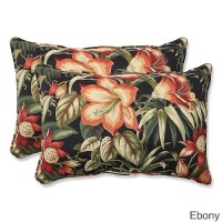 Pillow Perfect Tropic Floral Indooroutdoor Accent Throw Pillow Plush Fill Weather And Fade Resistant Large Lumbar 165