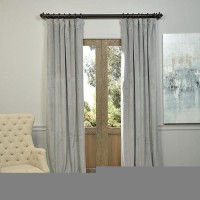 Hpd Half Price Drapes Signature Velvet Thermal Blackout Curtains For Living Room 108 Inch Long 1 Panel Rod Pocket Insulated Bl