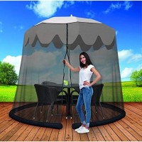 Ideaworks 11 Umbrella Table Screen - Mesh Zippered Bug-Free Cover