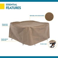Classic Accessories Duck Covers Essential Water-Resistant 90 Inch Round Patio Table & Chair Set Cover
