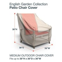 Budge P1W01Pm1 English Garden Patio Cover Heavy Duty And Waterproof, Medium Chair, Tan Tweed