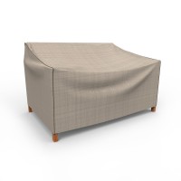 Budge P3A01Pm1 English Garden Patio Sofa Cover Heavy Duty And Waterproof, Small, Two-Tone Tan