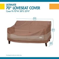 Duck Covers Ultimate Waterproof Patio Loveseat Cover, 68 Inch