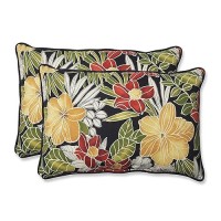 Pillow Perfect Tropic Floral Indooroutdoor Accent Throw Pillow Plush Fill Weather And Fade Resistant Large Lumbar 165