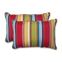 Pillow Perfect Stripe Indooroutdoor Accent Throw Pillow Plush Fill Weather And Fade Resistant Large Lumbar 165 X 245