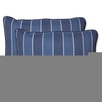 Pillow Perfect Stripe Indooroutdoor Accent Throw Pillow Plush Fill Weather And Fade Resistant Large Lumbar 165 X 245